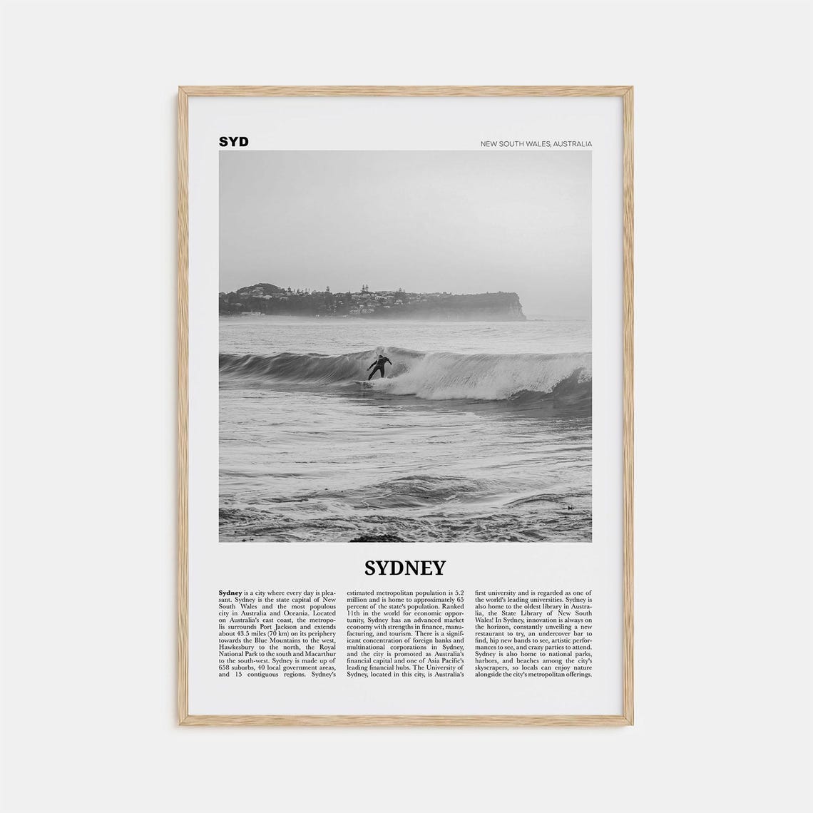 Sydney Print Black And White No 2 Sydney Wall Art Sydney Poster Sydney Photo Travel Print New South Wales Australia Oceania