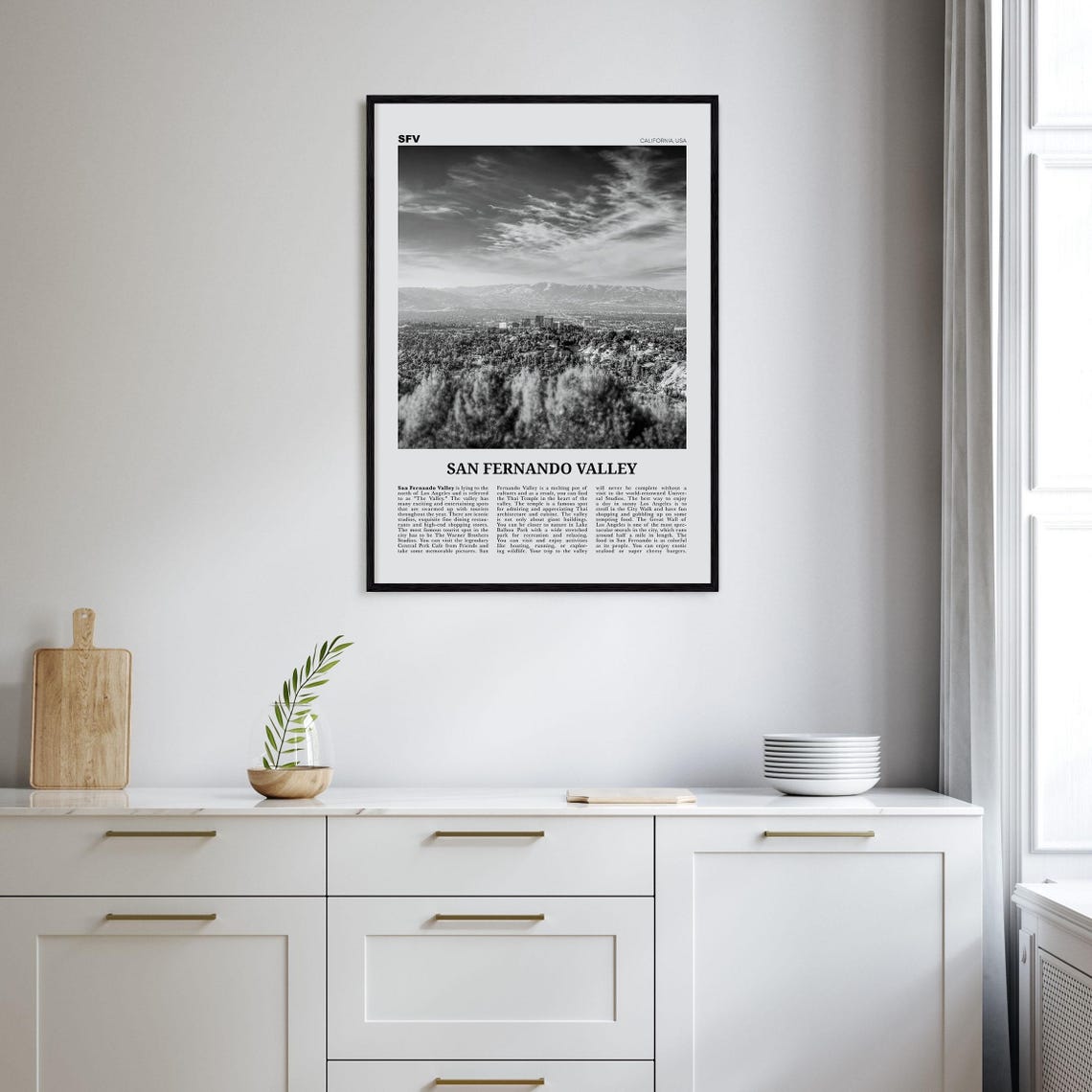 San Fernando Valley Print Black And White No 2 San Fernando Valley Art San Fernando Valley Poster San Fernando Photo California Usa - Image 2