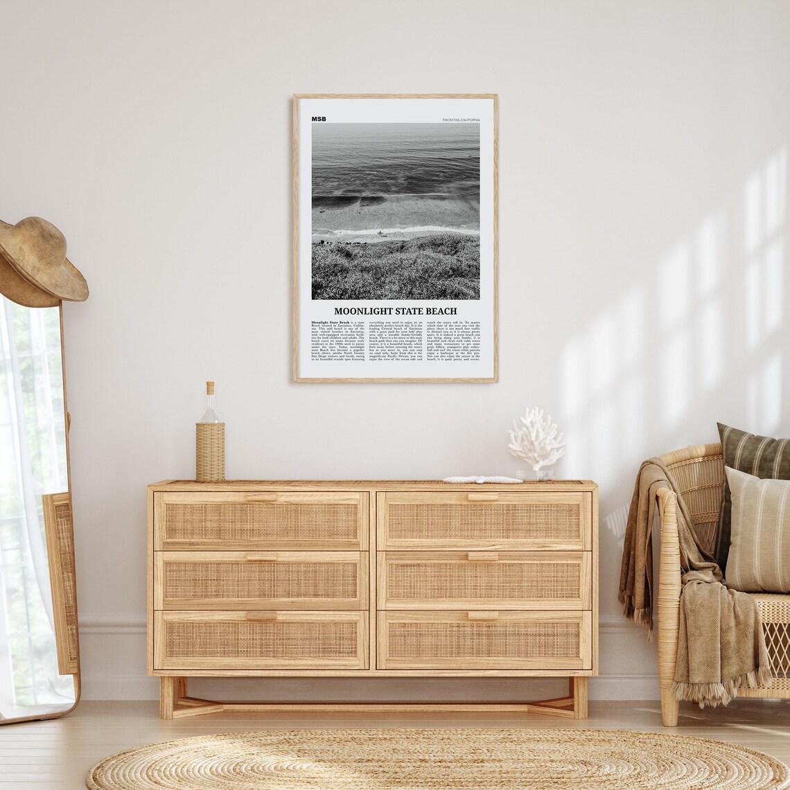 Moonlight State Beach, Encinitas Travel Poster - Image 4