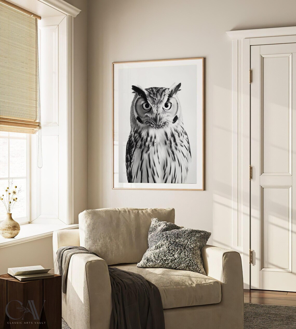 Owl Bird Fashion Magazine Inspired Poster Animal Portrait Photography Print Funny Bathroom Decor Large Wall Art 2793 - Image 3