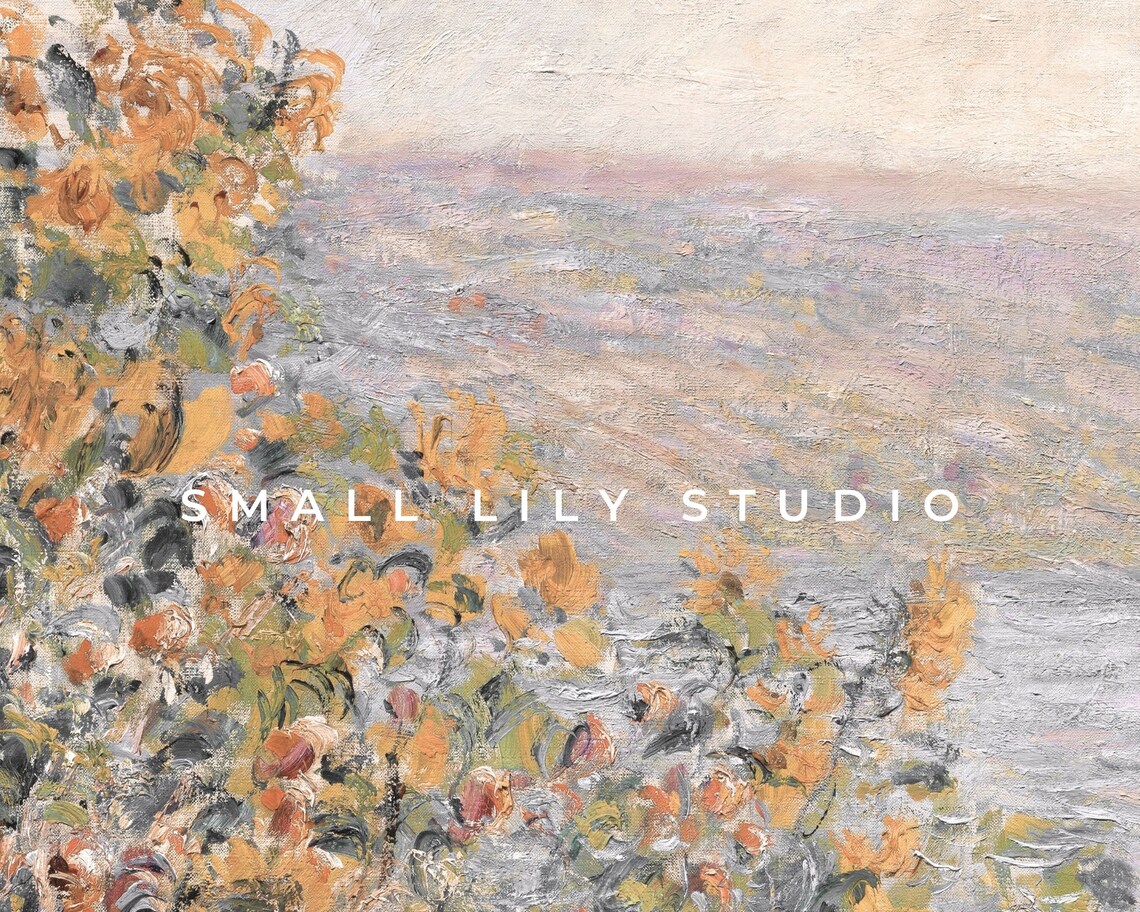 Spring Wildflowers by the Sea, Vintage Floral Art Print - Image 4