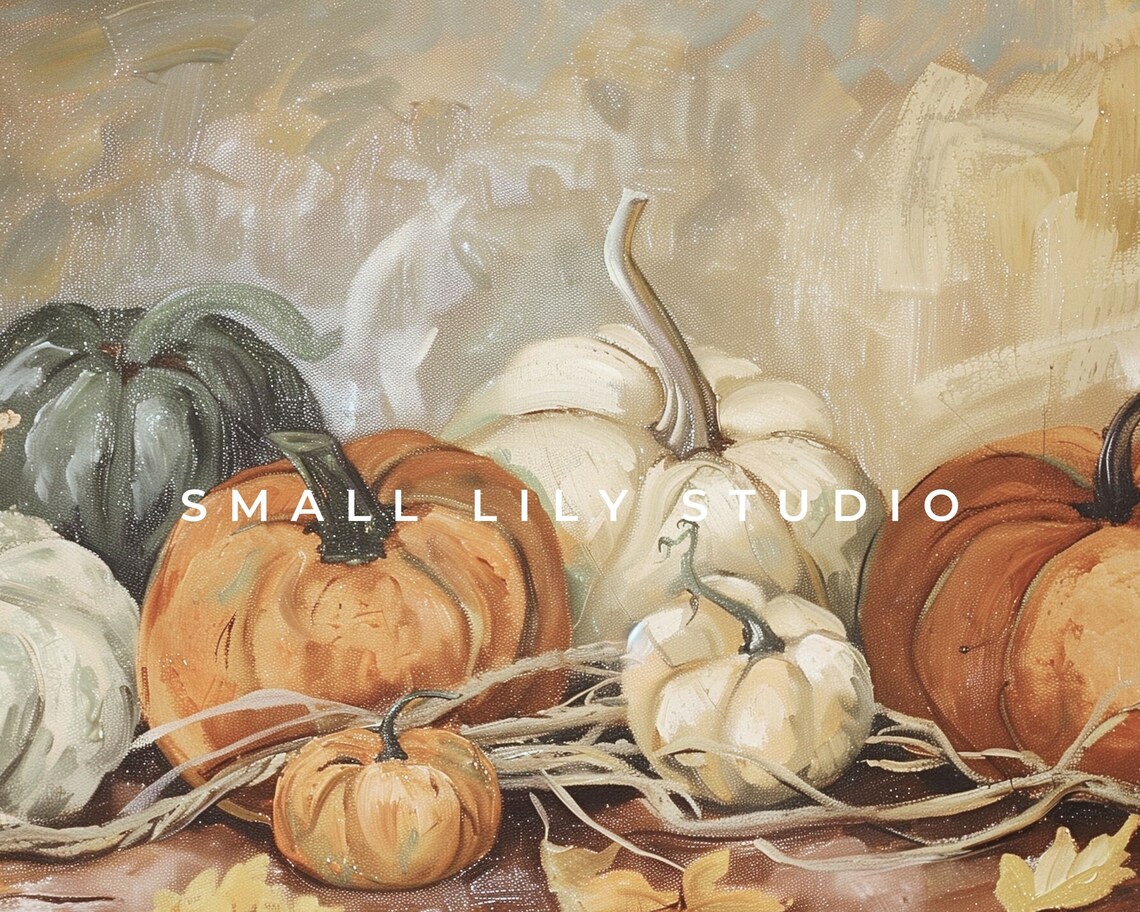Pumpkin Harvest Vintage Style Art Print, Autumn - Image 4