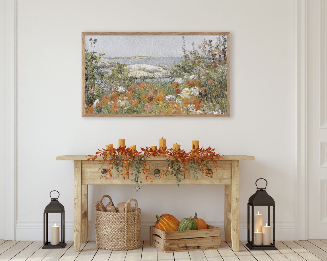 Floral Frame Tv Art Wildflowers By The Sea Spring Field Of Flowers Frame Tv Art Summer Coastal Flowers Vintage Tv Artwork Tv29 - Image 3