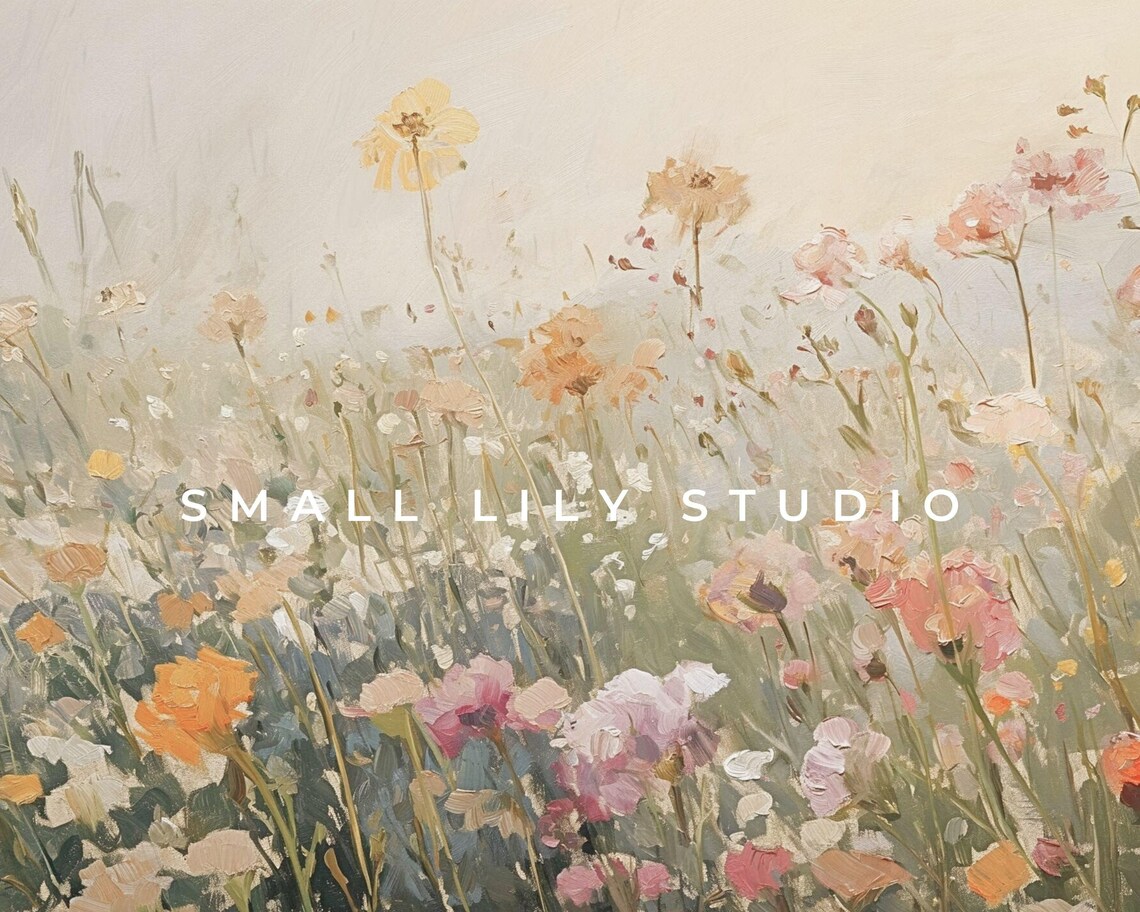 Summer Wildflower Field Vintage Style Art Print - Image 4