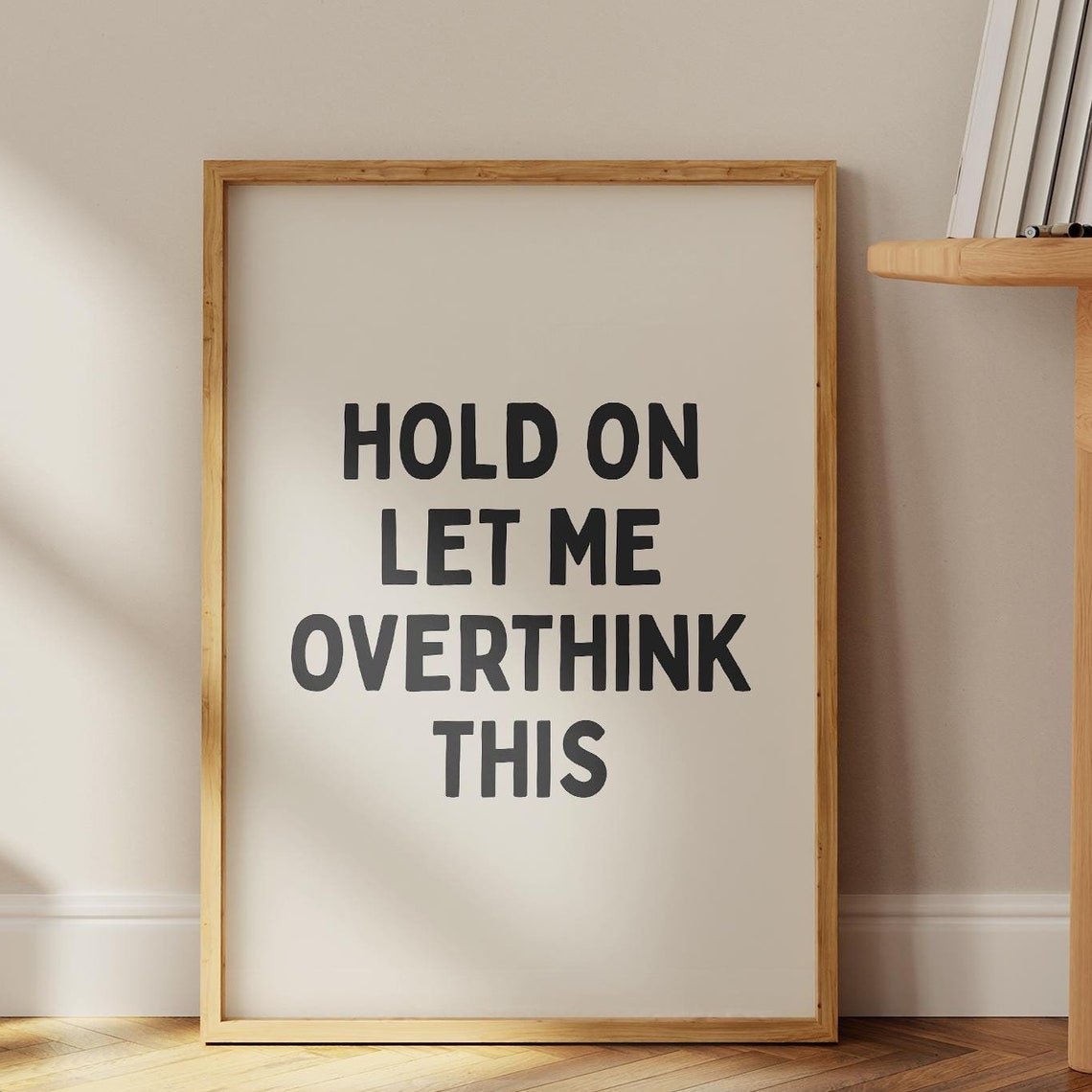 Funny Sarcastic Quote Print Home Office Typography Art