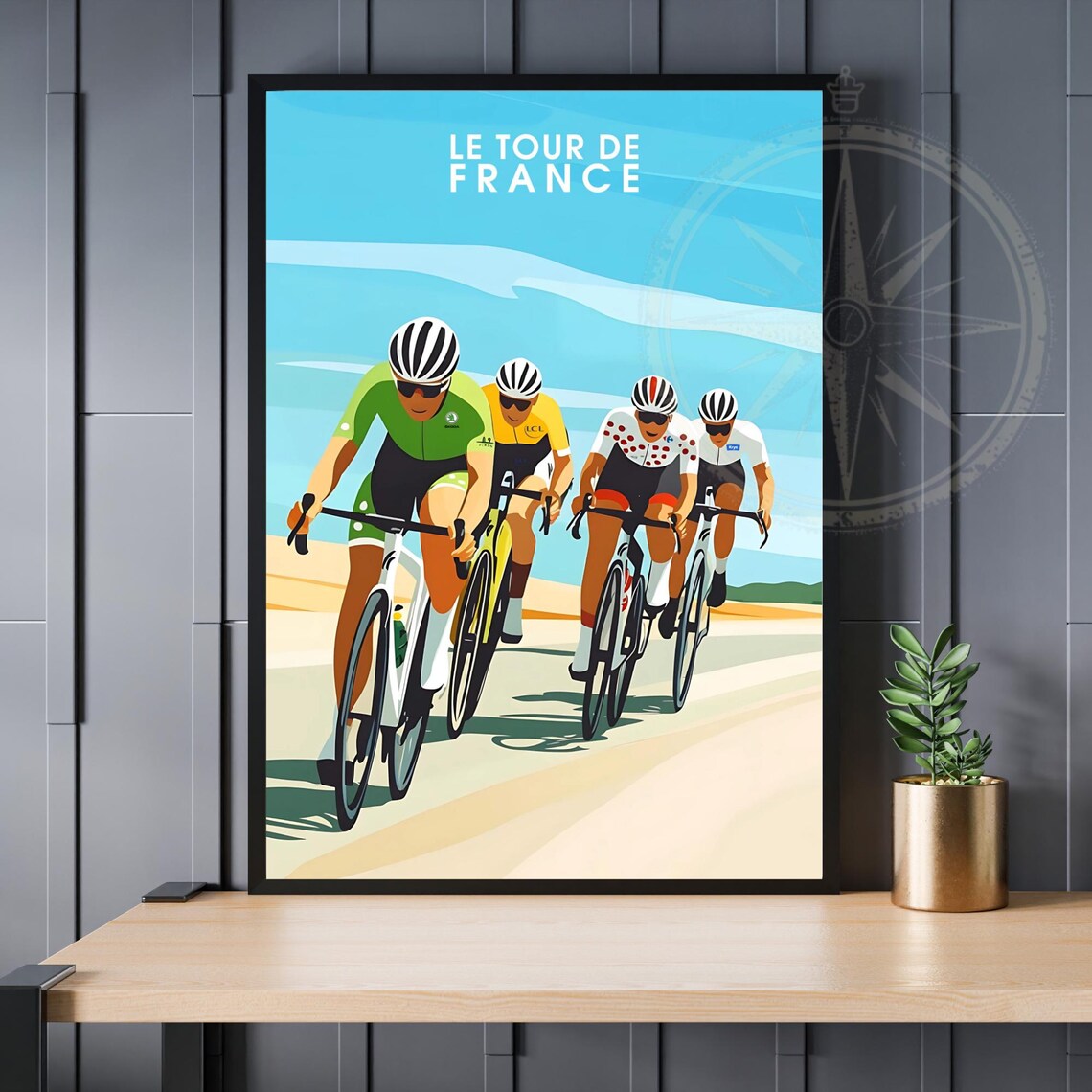 Cycling Poster Cycling Amateur Poster Tour De France Tour De France Jerseys Poster