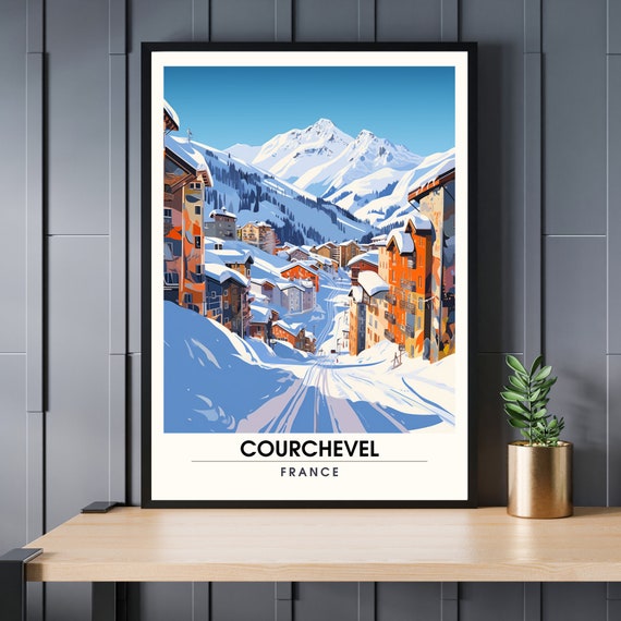 Courchevel Poster Printing The Splendor Of