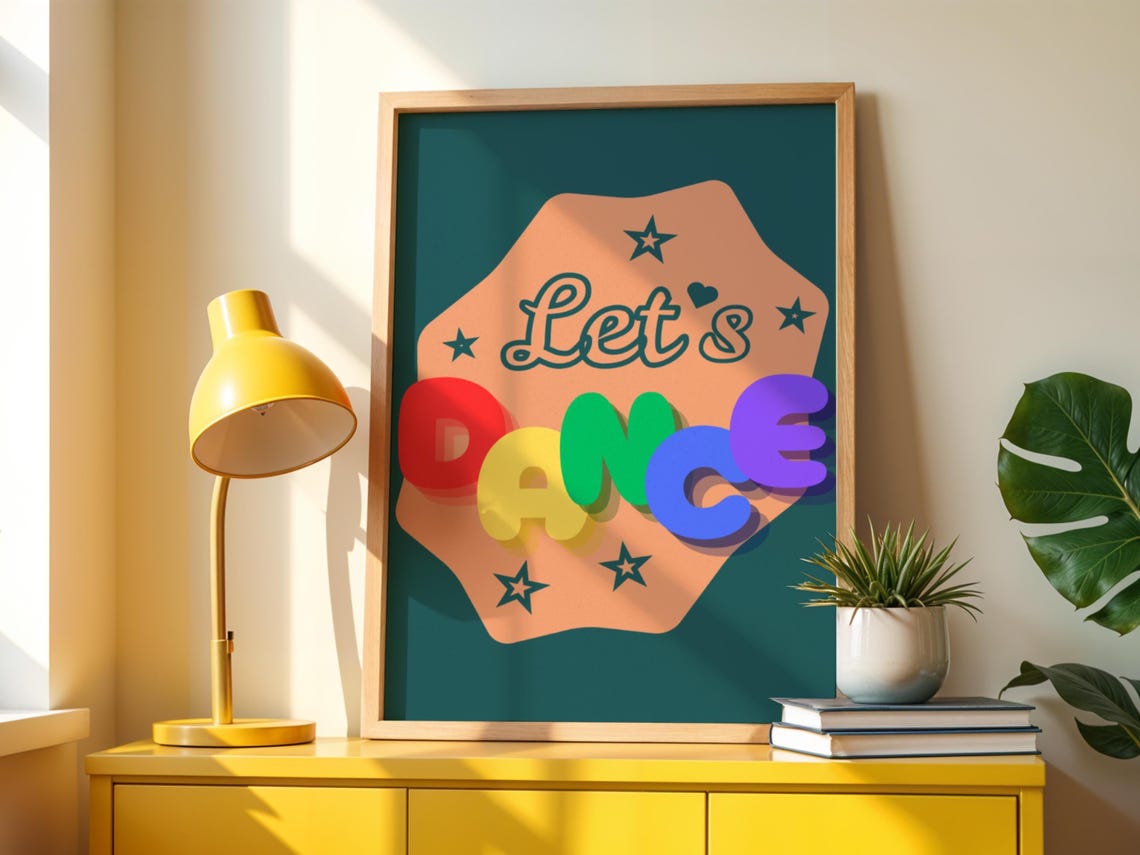Lets Dance Dancing Themed Home Decor Quote