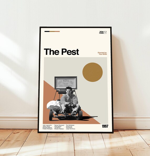 The Pest 1997 Minimalist Movie Poster Paul Miller Comedy Cult Art