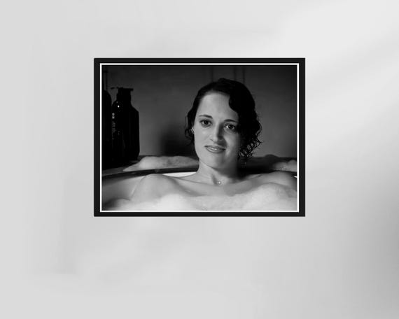 Fleabag Tv Series Poster Funny Bathroom Wall Art Black And White Toilet Print Restroom Decor