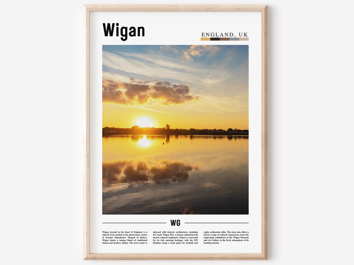 Wigan Poster Wigan Print Wigan Wall Art Europe Photo Europe Poster Europe Print Travel Poster