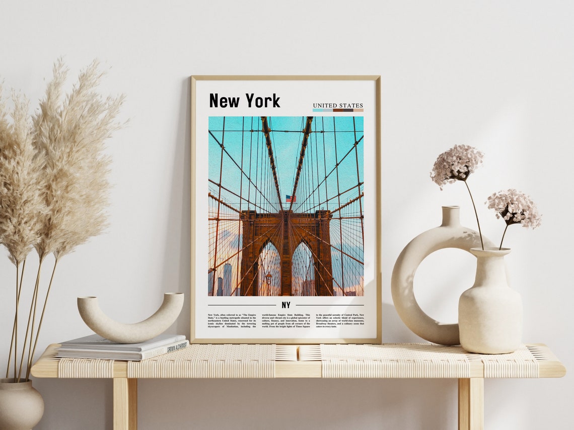 New York Poster New York Print New York Wall Art Ny Photo Ny Poster Ny Print New York Photo Travel Poster - Image 3