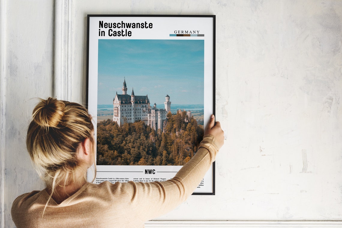 Neuschwanstein Castle Germany Fairytale Royal Palace Forest Poster - Image 2