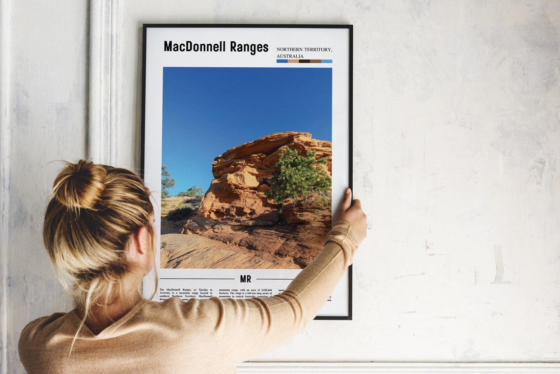MacDonnell Ranges Red Rock Outback Poster Northern Territory Australia - Image 2