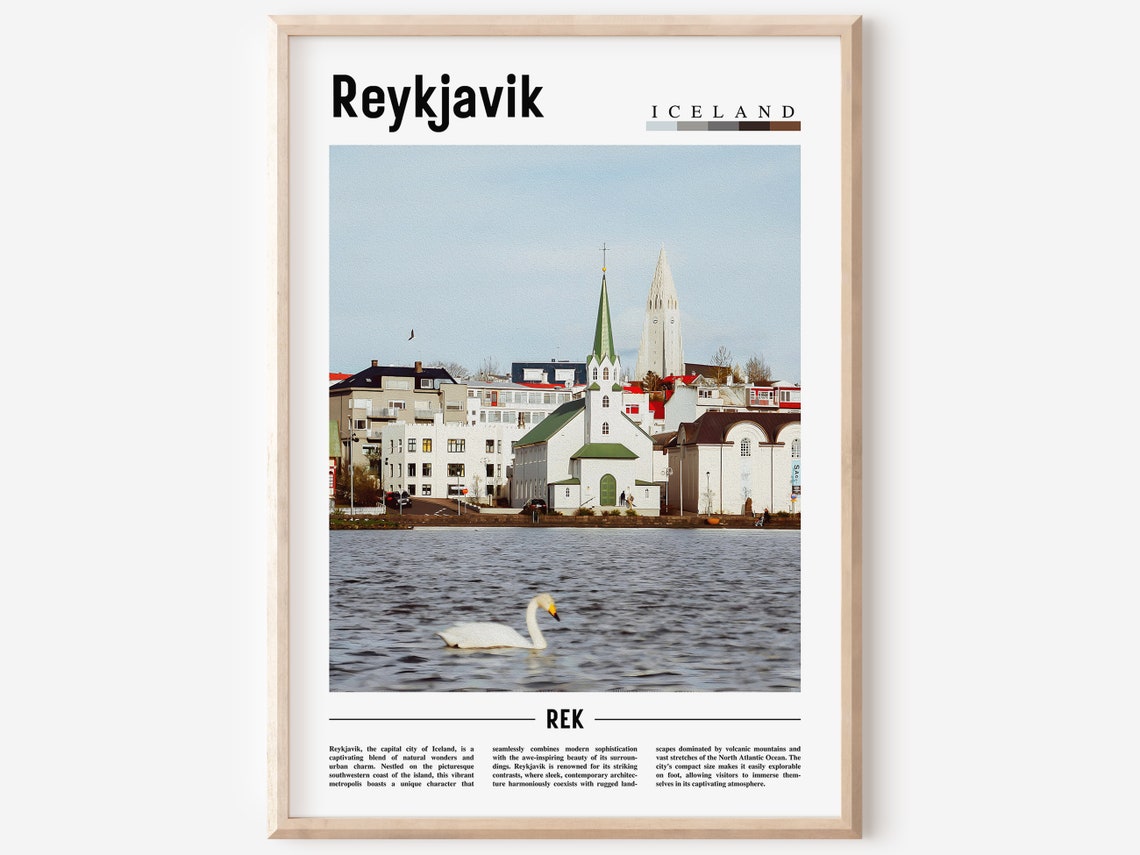 Reykjavik Poster Reykjavik Print Reykjavik Wall Art Europe Photo Europe Poster Europe Print Travel Poster