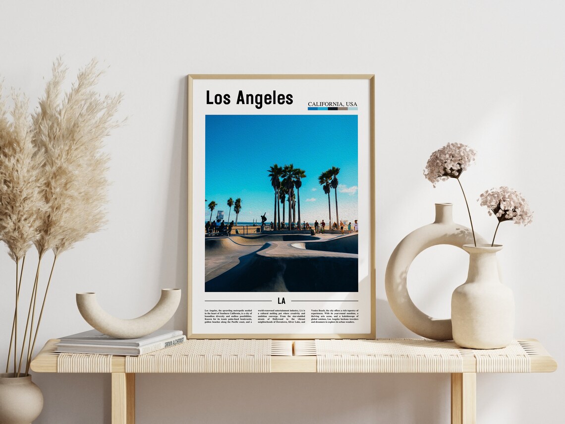 Los Angeles California USA Venice Beach Skate Park Photo Poster - Image 3