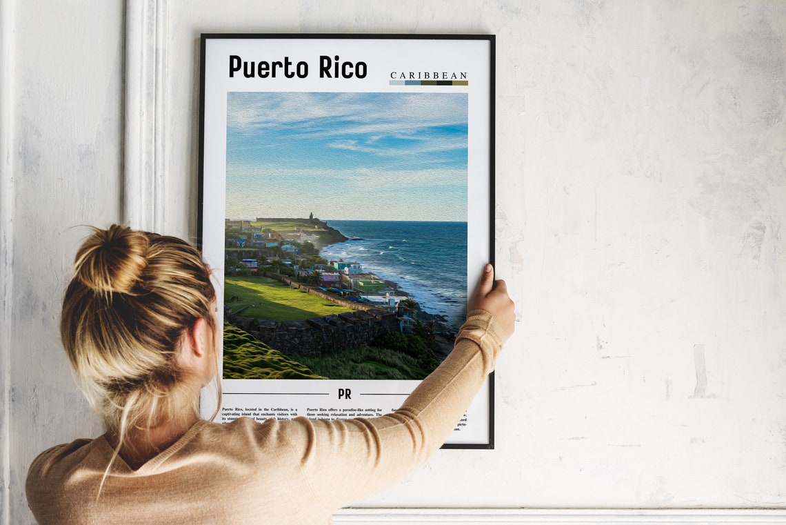 Puerto Rico Poster Puerto Rico Print Puerto Rico Wall Art Caribbean Photo Caribbean Poster Caribbean Print Travel Poster - Image 2