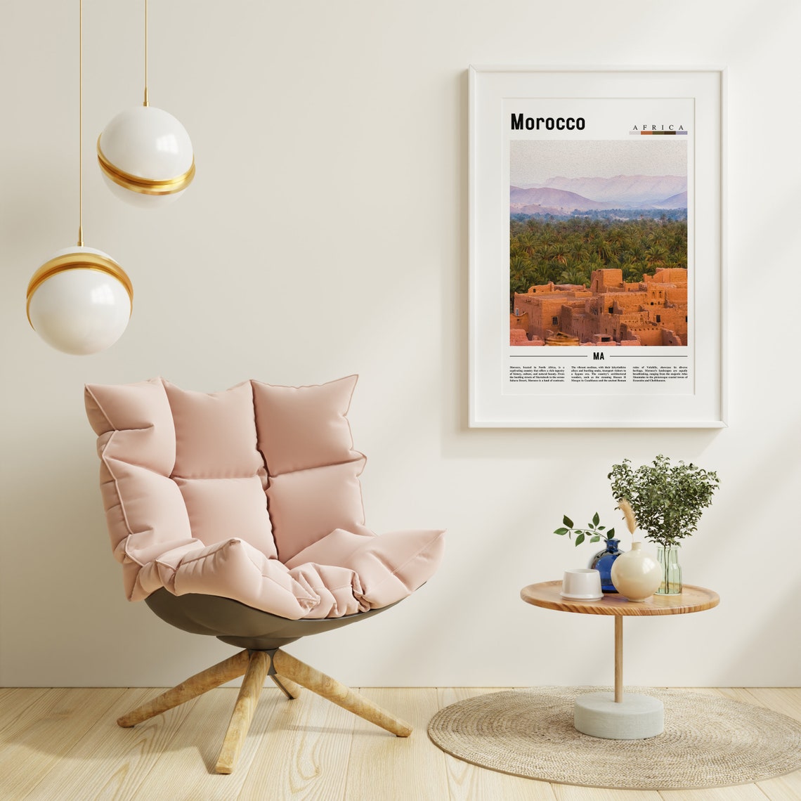 Morocco Village Desert Oasis Africa Landscape Travel Photo Poster - Image 3