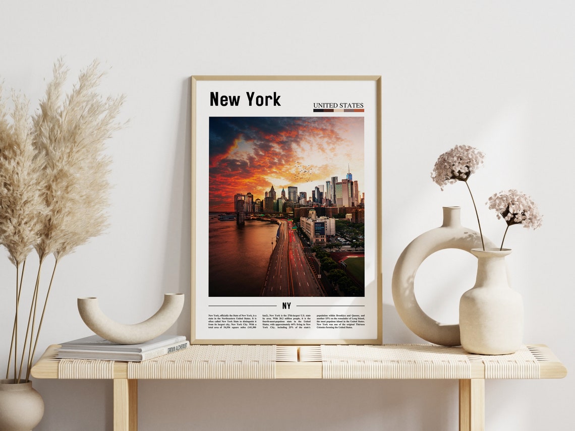 New York Poster New York Print New York Wall Art United States Photo United States Poster United States Print Travel Poster - Image 3