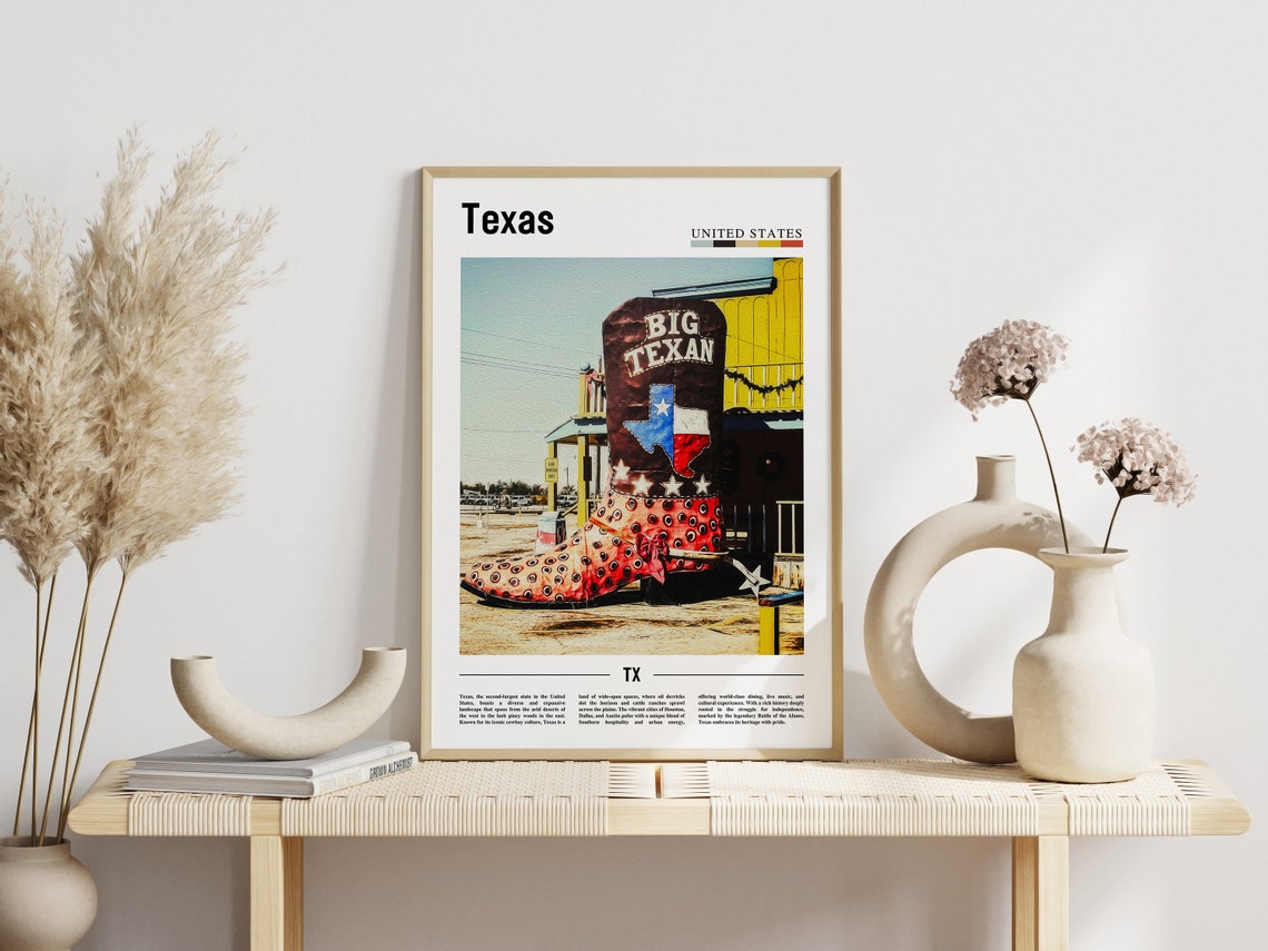 Texas Poster Texas Print Texas Wall Art Texas Photo United States Photo United States Poster United States Print - Image 3
