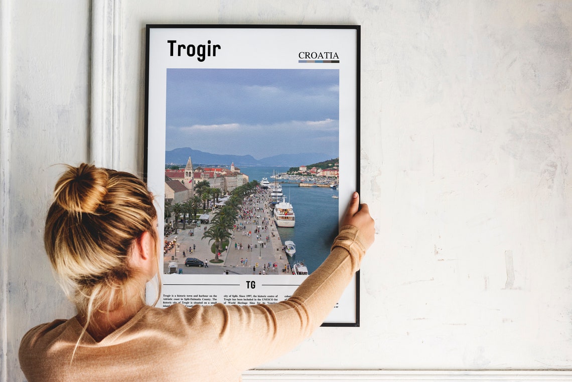 Trogir Croatia Adriatic Old Town Harbor Waterfront Photo Poster - Image 2