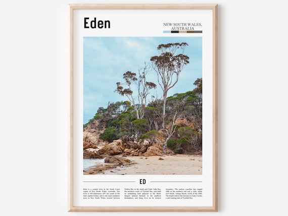 Eden New South Wales Australia Coastal Photo Travel Art Poster