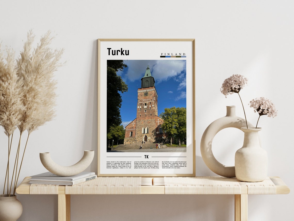Turku Poster Turku Print Turku Wall Art Europe Photo Europe Poster Europe Print Travel Poster - Image 3