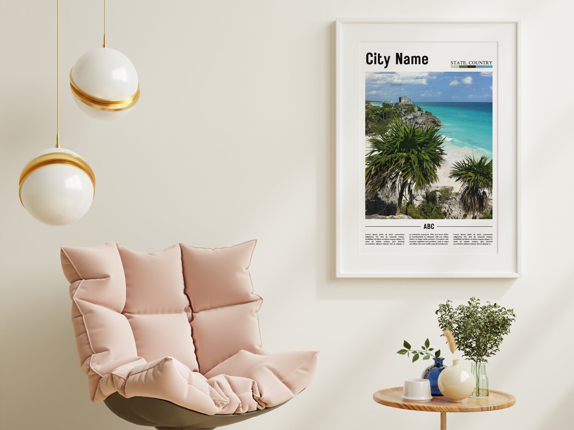Custom City Travel Poster, Personalized Place Print - Image 2