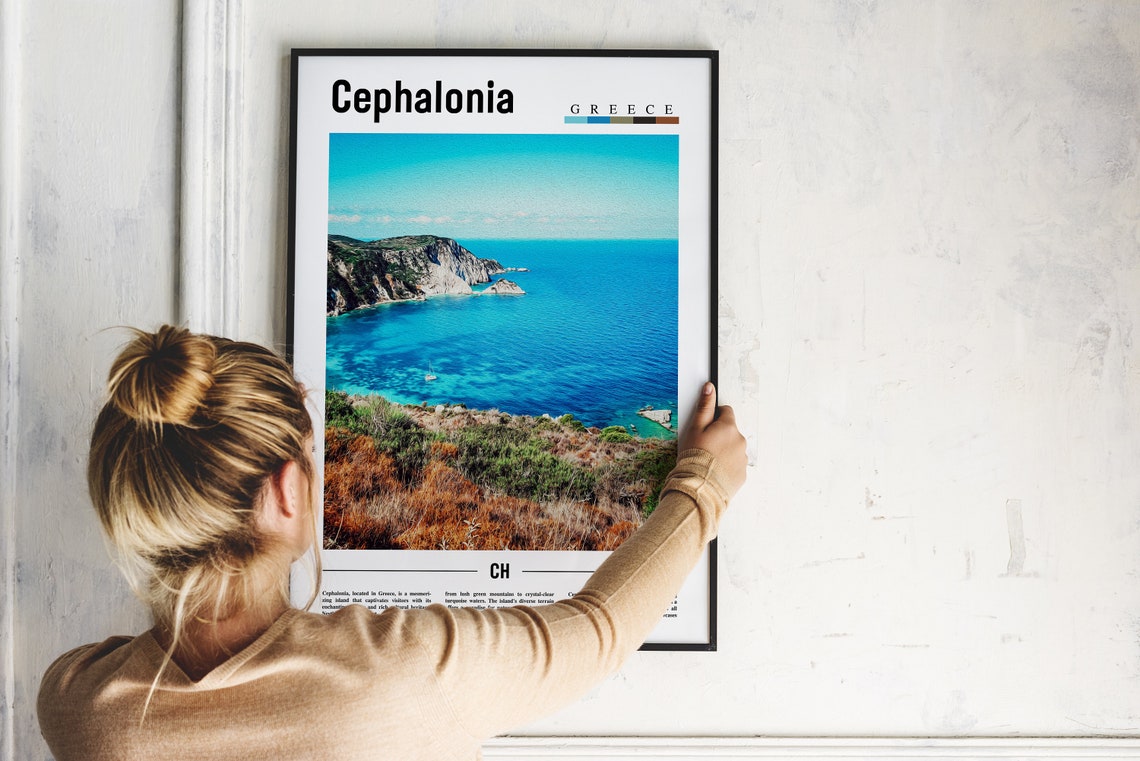 Cephalonia Poster Cephalonia Print Cephalonia Wall Art Europe Photo Europe Poster Europe Print Travel Poster - Image 2