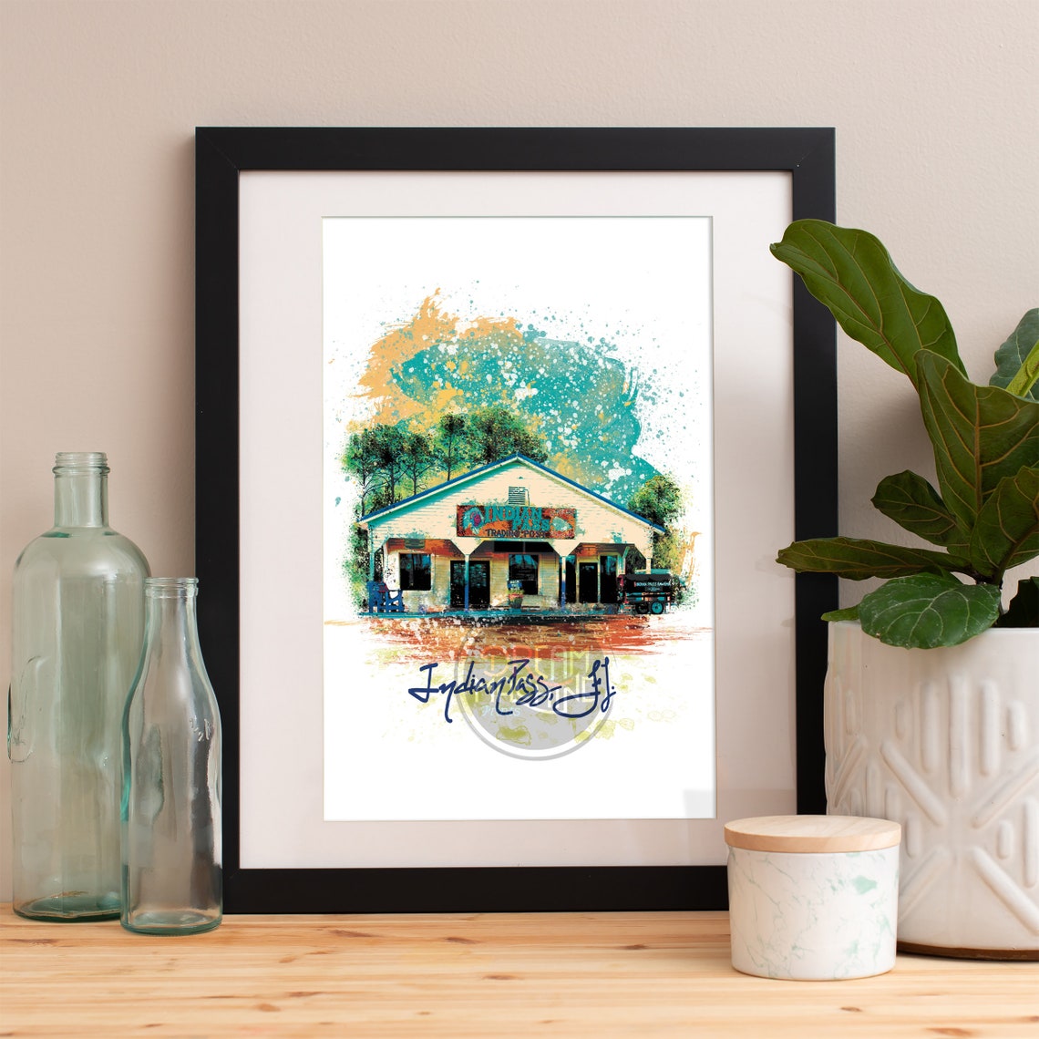 Indian Pass Print Indian Pass Skyline Indian Pass Art Indian Pass Poster Indian Pass