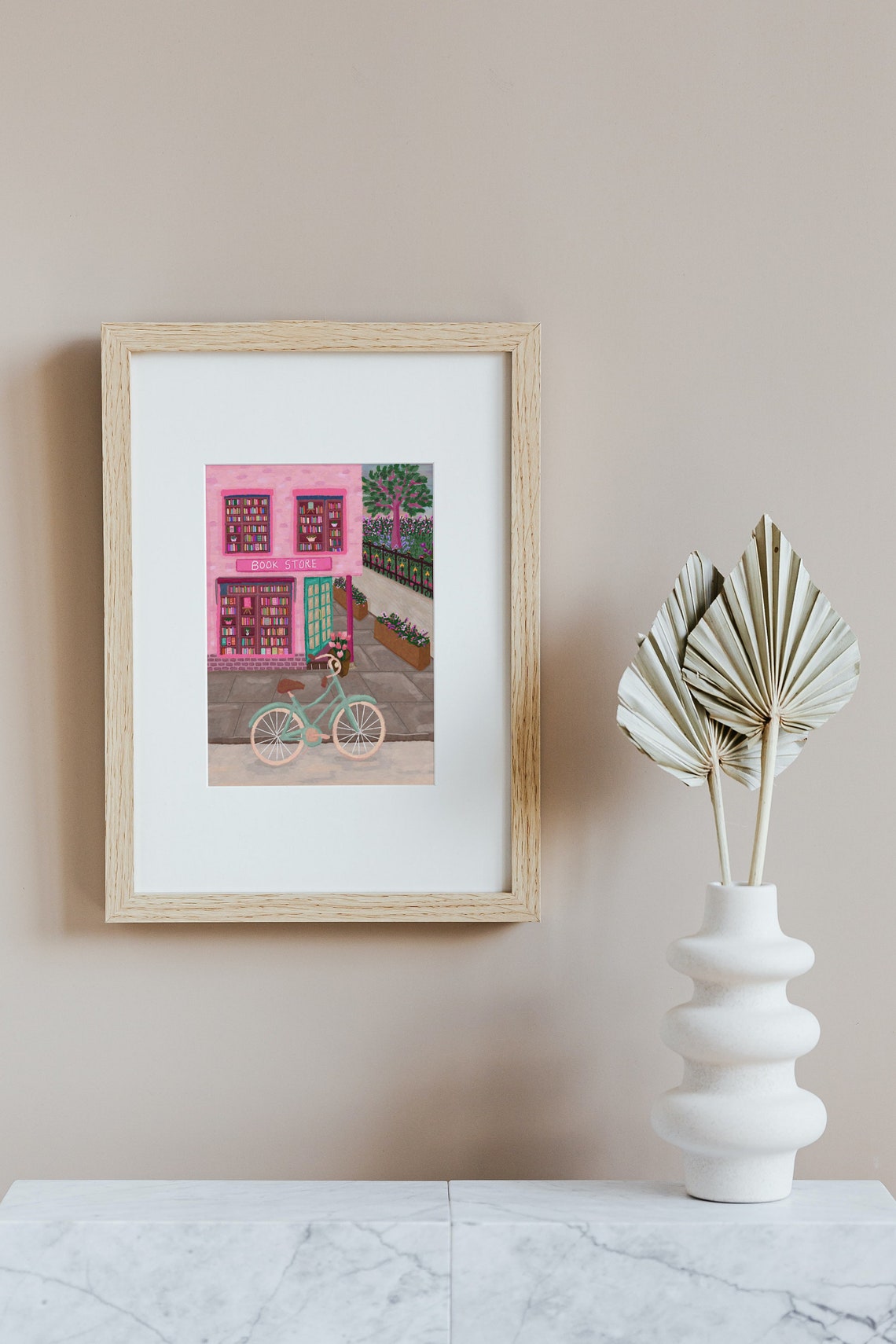 Book Shop - Travel City Art Print - Image 3
