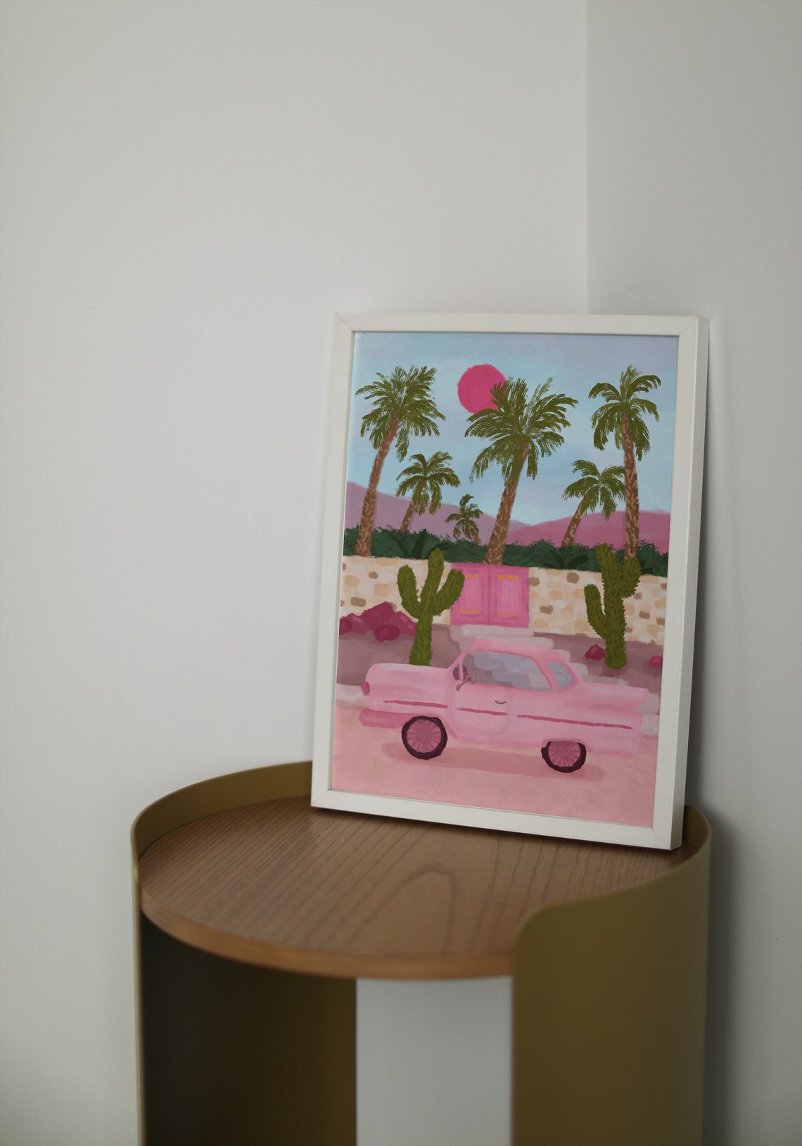 Palm Springs Travel Poster, Retro Car Art Print - Image 4