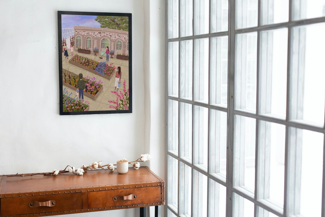 Plant Sale Print, Cottage Garden Floral Art Print - Image 5