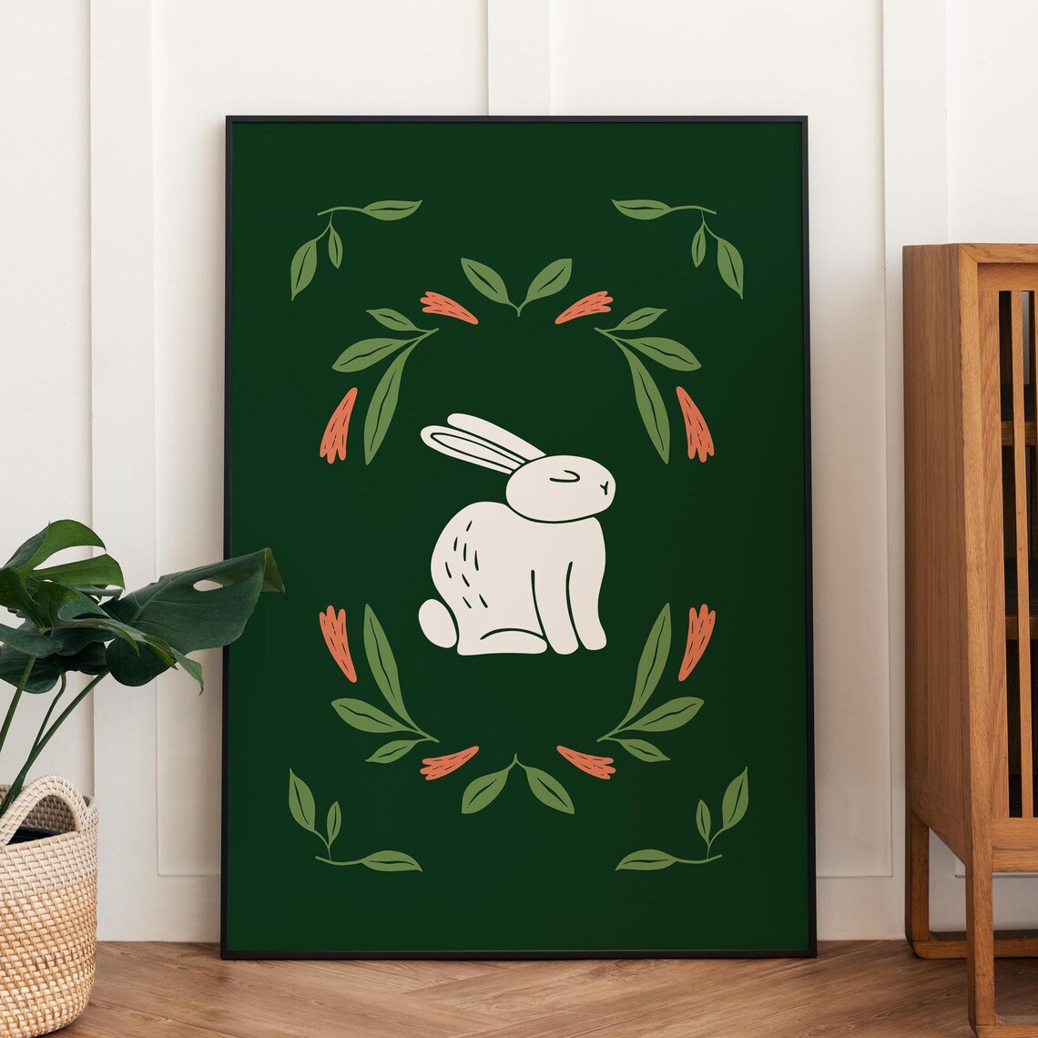 Cute Easter Bunny Sign, Spring Home Decor