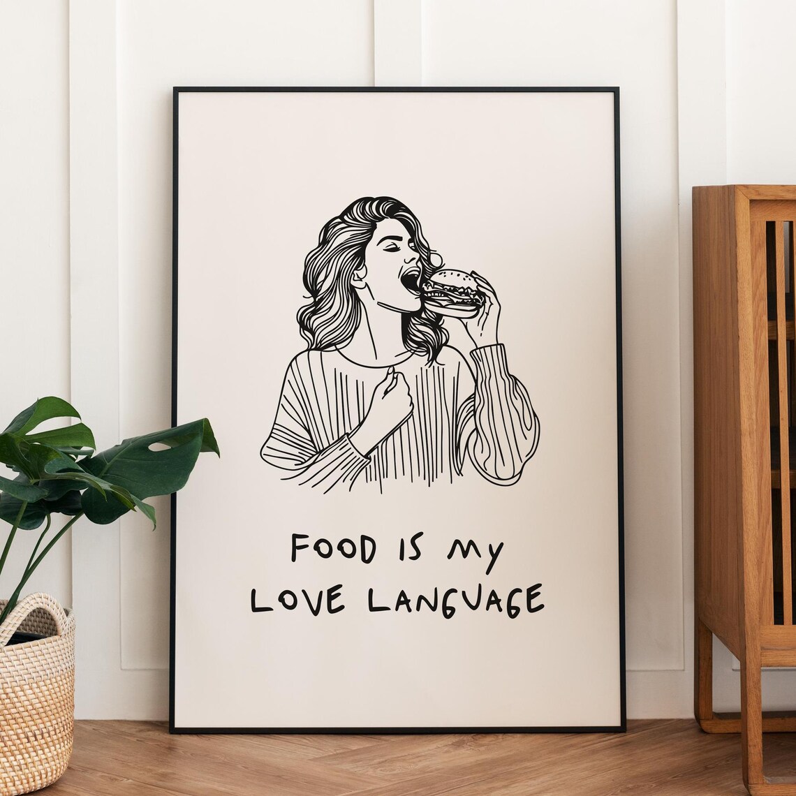 Food Is My Love Language, Romantic Kitchen Decor