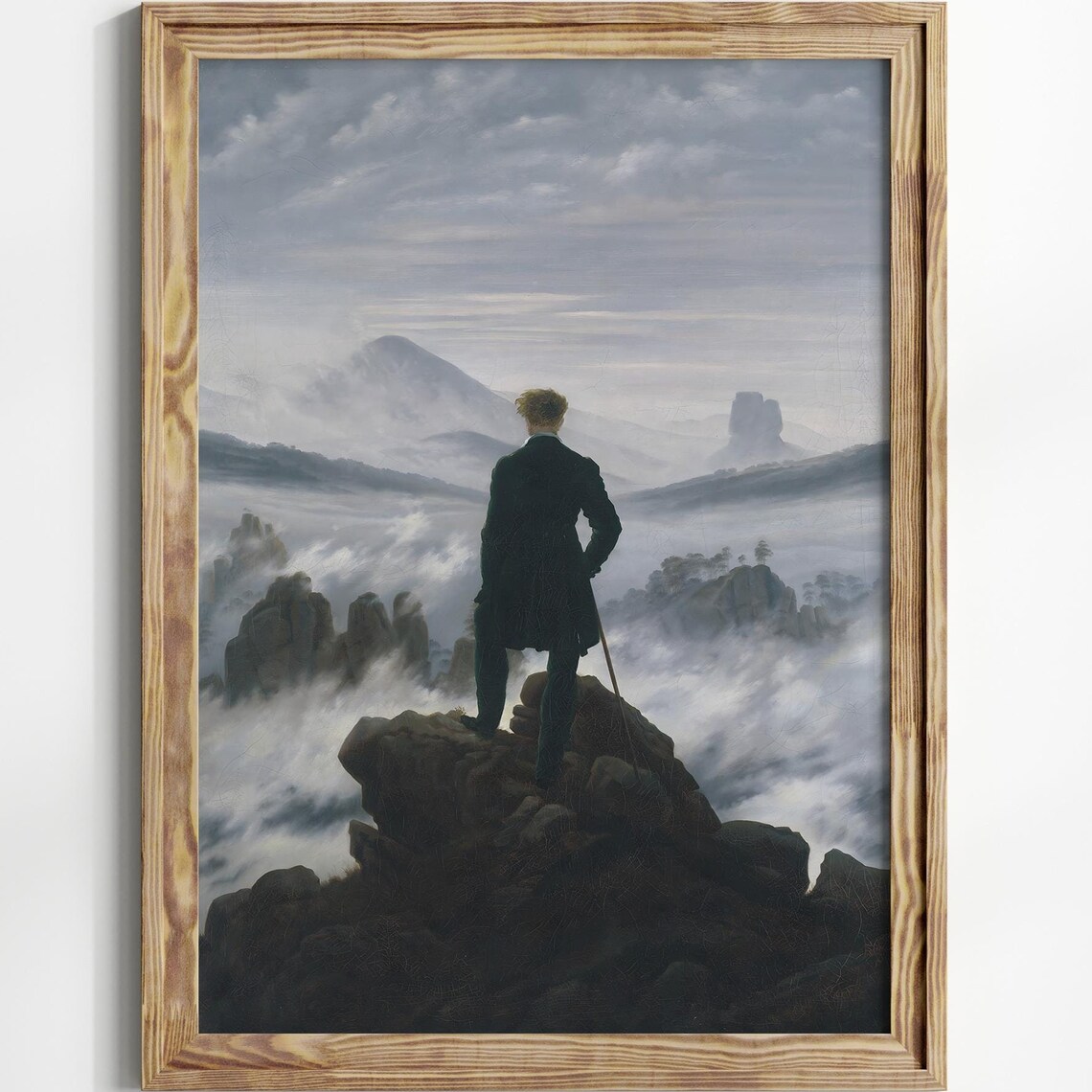 Caspar David Friedrich Wanderer Above The Sea Of Fog Painting Poster