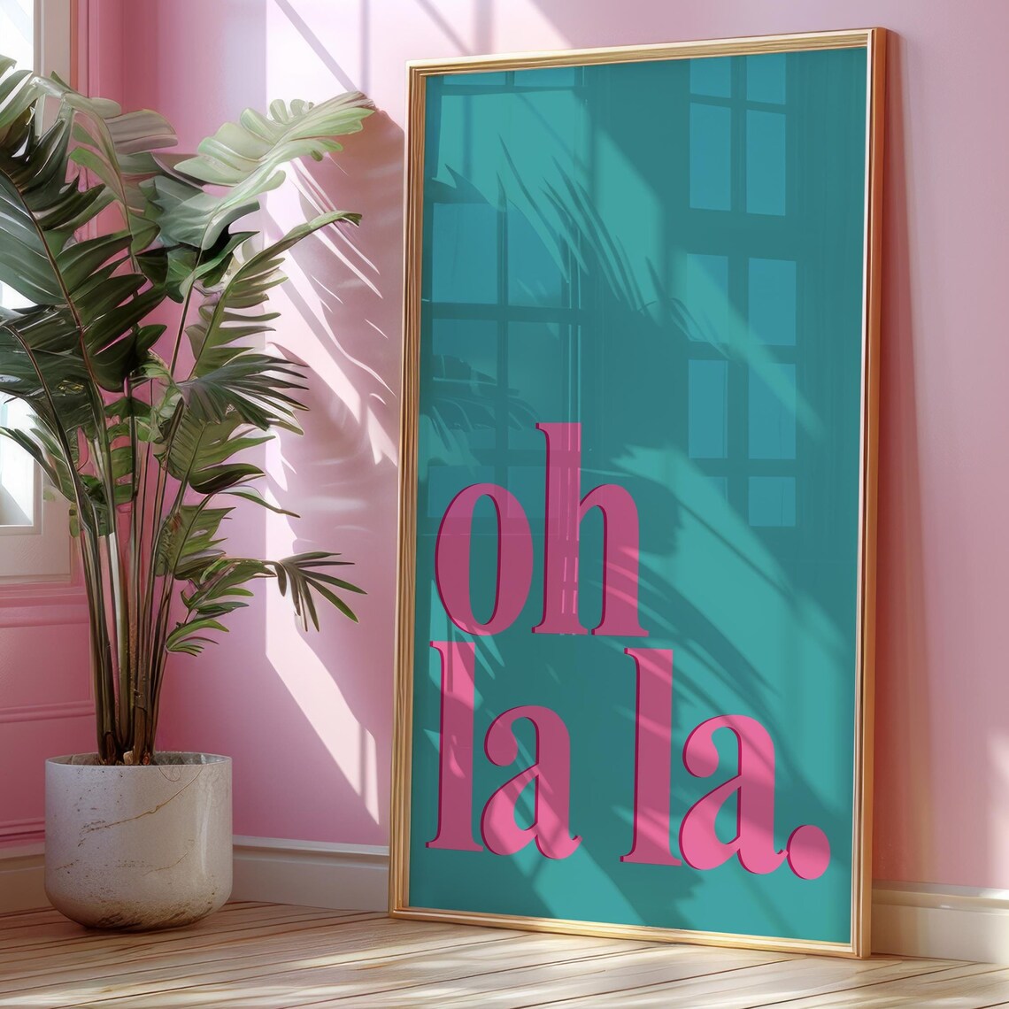 Oh La Colorful Eclectic Bedroom Wall Art Print