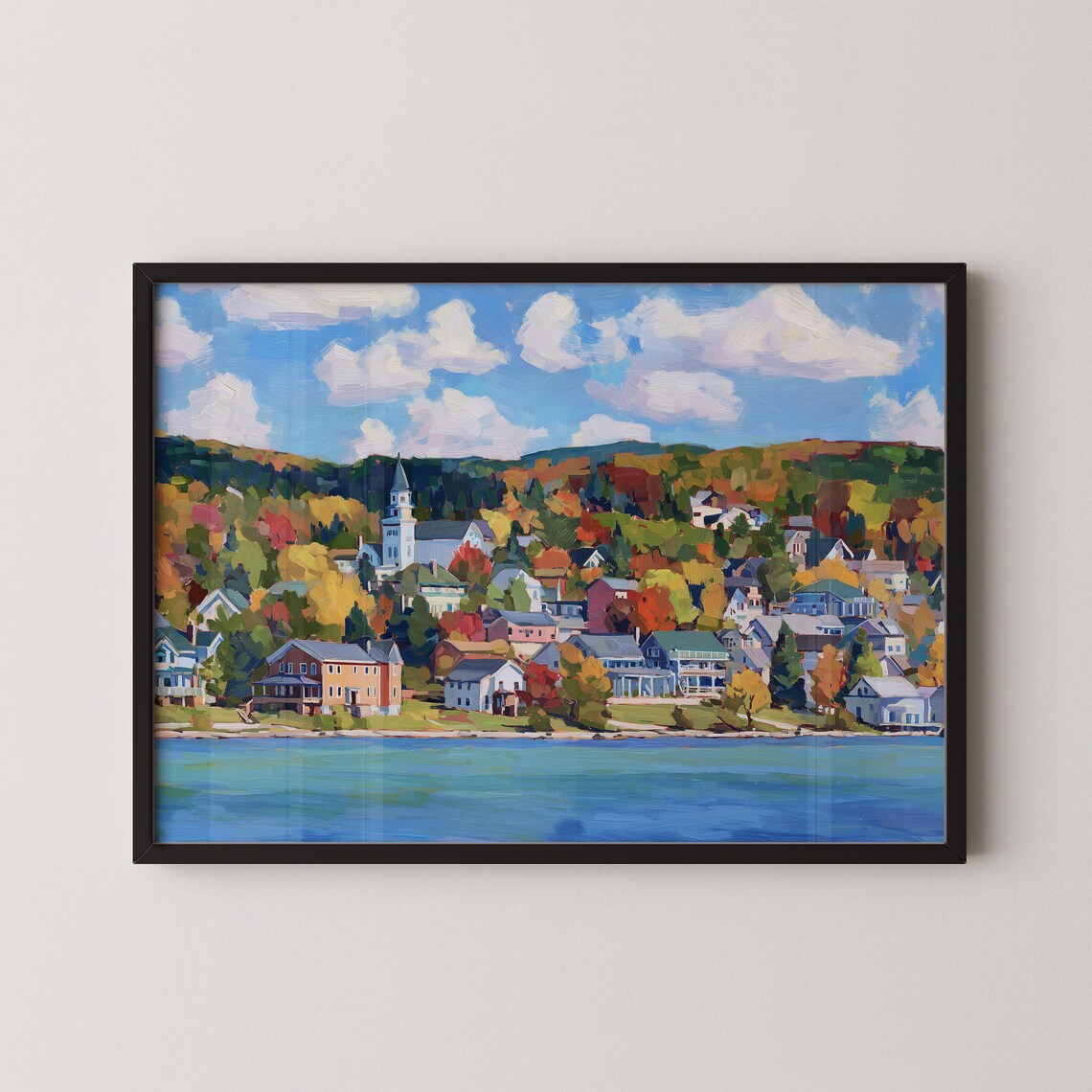 Wisconsin Ephraim Lake Michigan Travel Poster Print