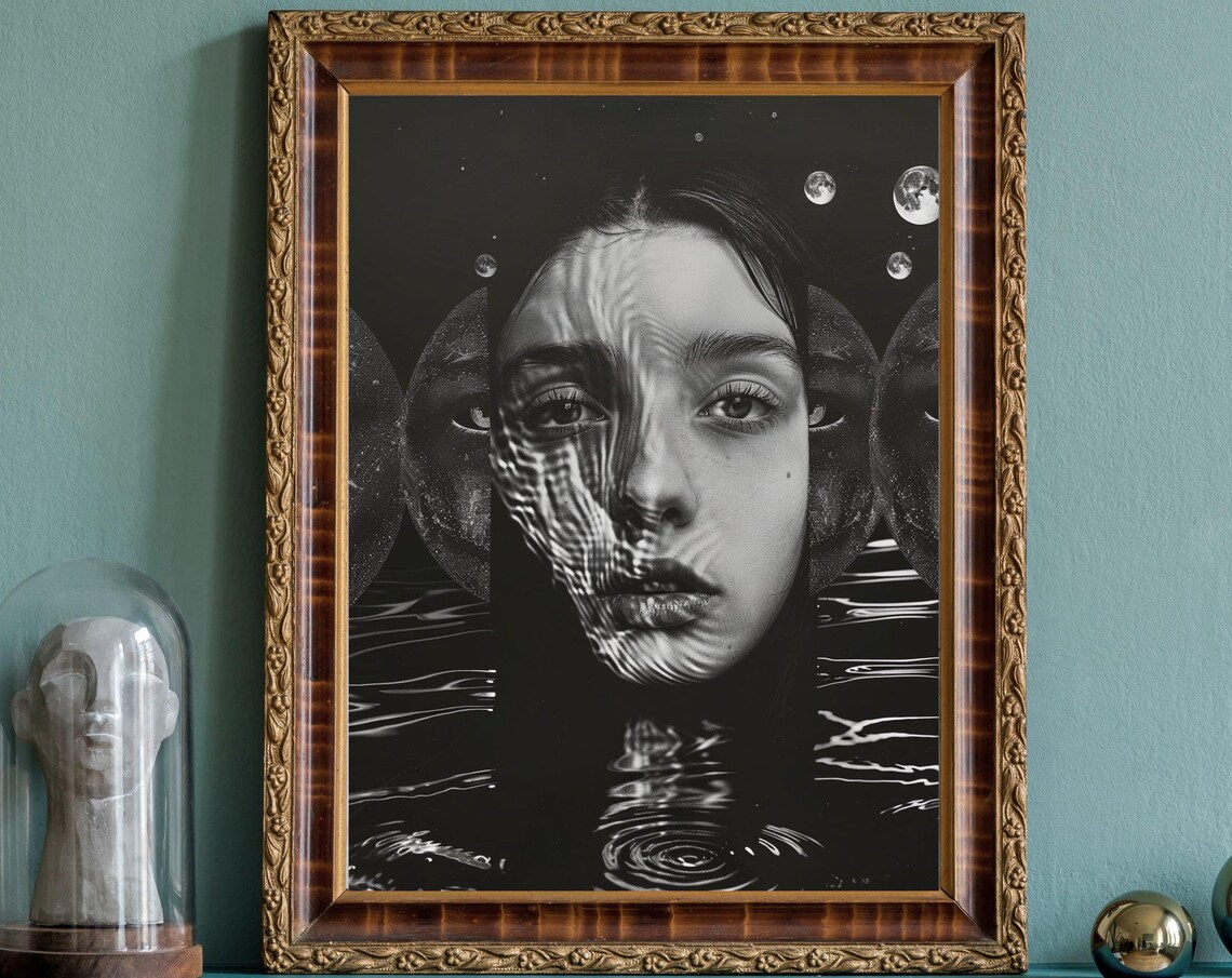 Liquid Distortion No3 Unique Canvas Art Print