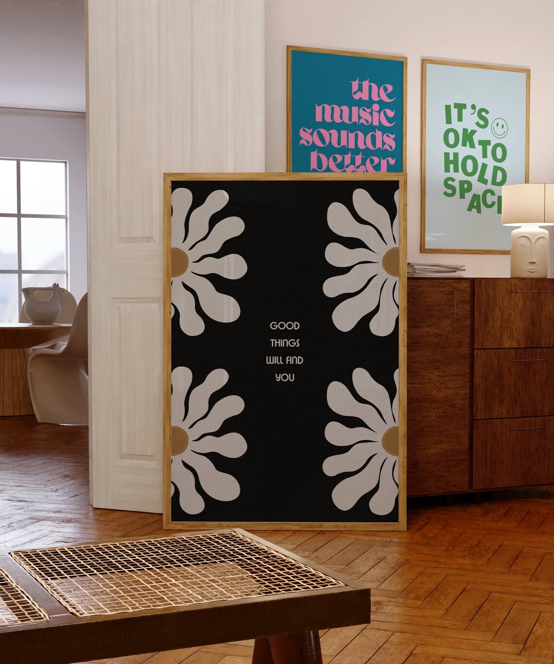 Good Things Will Find You Print Trendy Wall Art Manifestation Poster Affirmation Prints Retro