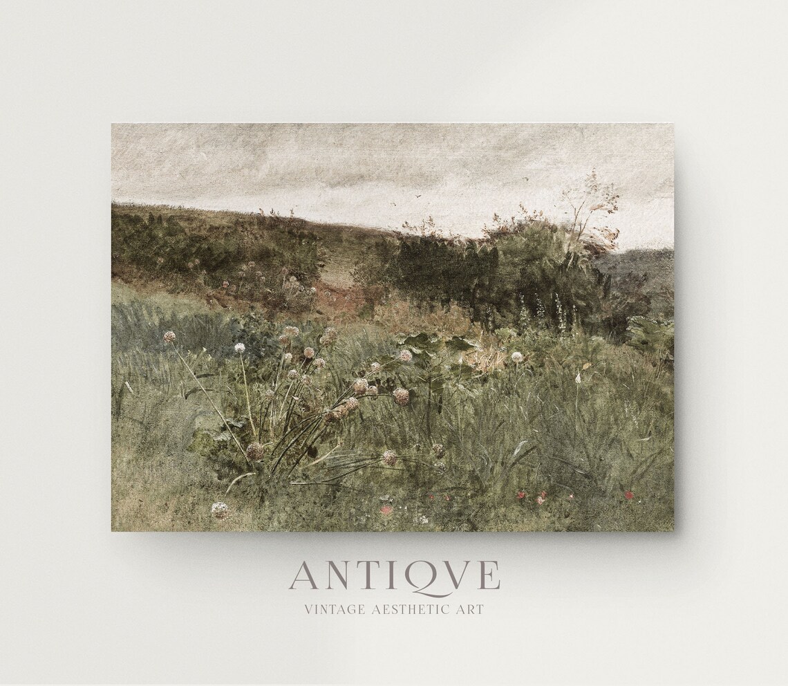 European Vintage Spring Meadow Poster Print - Image 3
