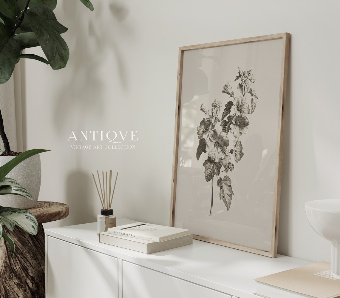 Vintage Flower Sketch Botanical Art Print - Image 4