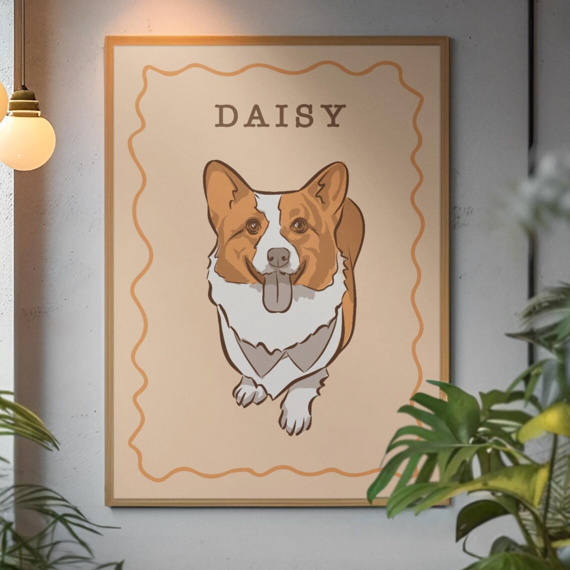 Custom Pet Portrait From Photo, Nursery Decor