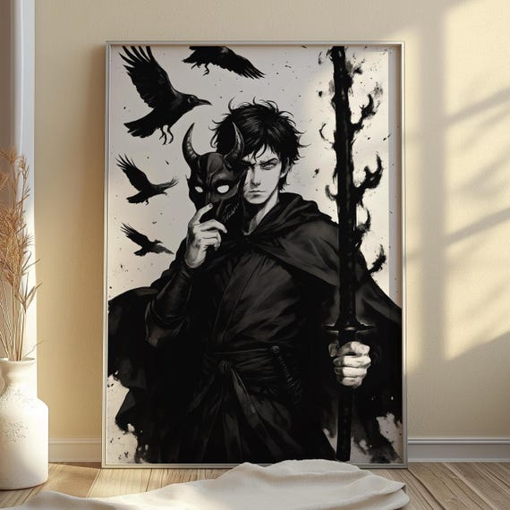 Shadow Slave Sunny, Dark Fantasy Art Print