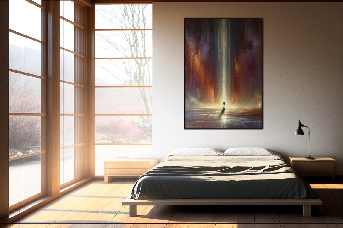 Abstract Light Portal Art Print, Surreal Dreamscape