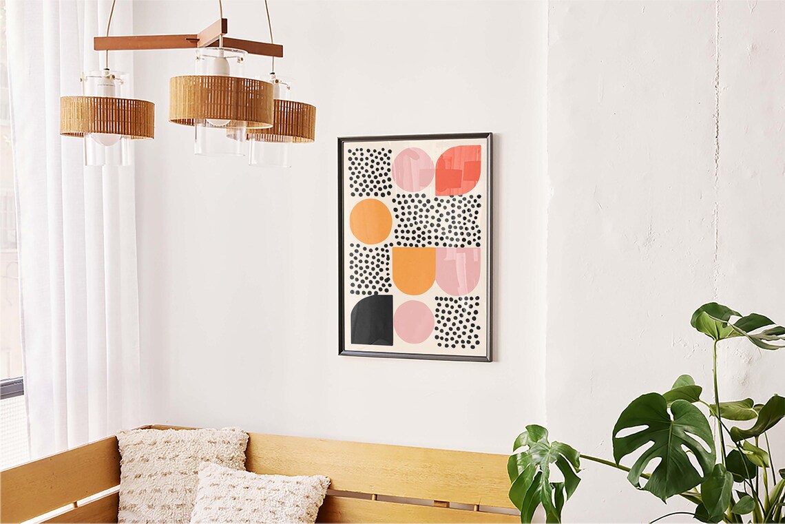 Abstract Colorful Mid Century Poster Print - Image 5
