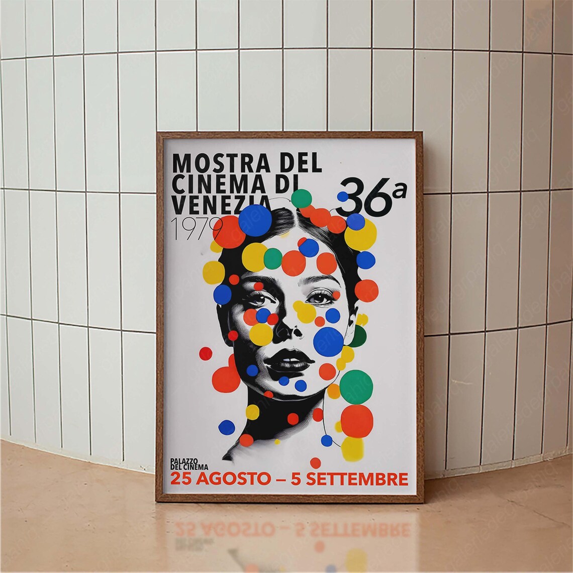 Venice Film Festival Vintage Poster Typography Print