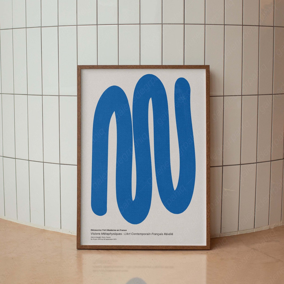 Galerie Maeght Paris French Modern Art Blue Abstract Exhibition Poster