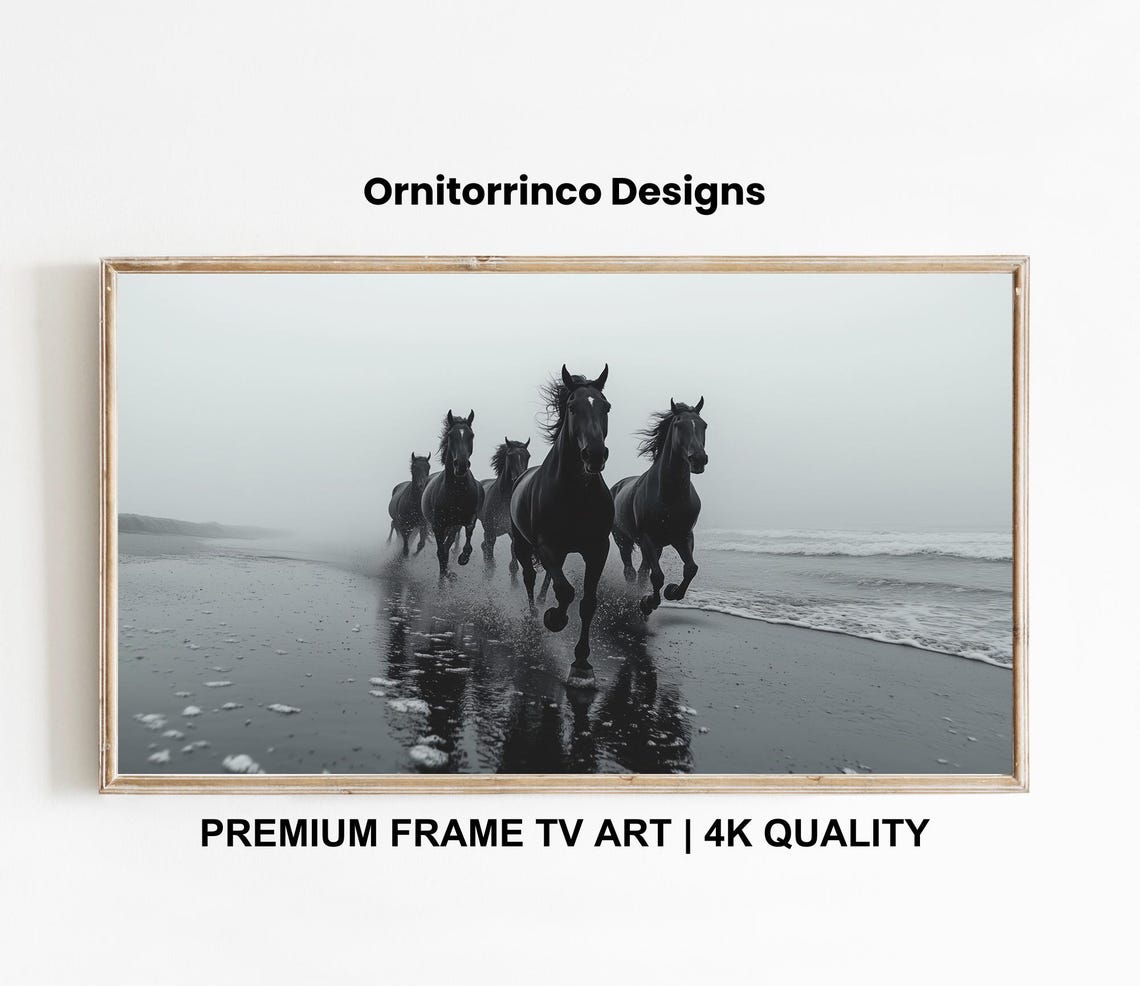 Wild Horses Frame Tv 4k Western Tv Art Frame Tv Art Southwestern Tv Art Coastal Cowboy Cowgirl Tv328 - Image 3