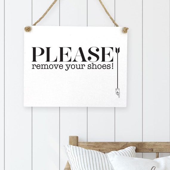 Please Remove Your Shoes, Funny Home Decor Poster